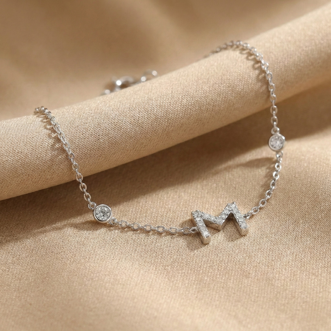 Lettera - Initialarmband 925 Silber