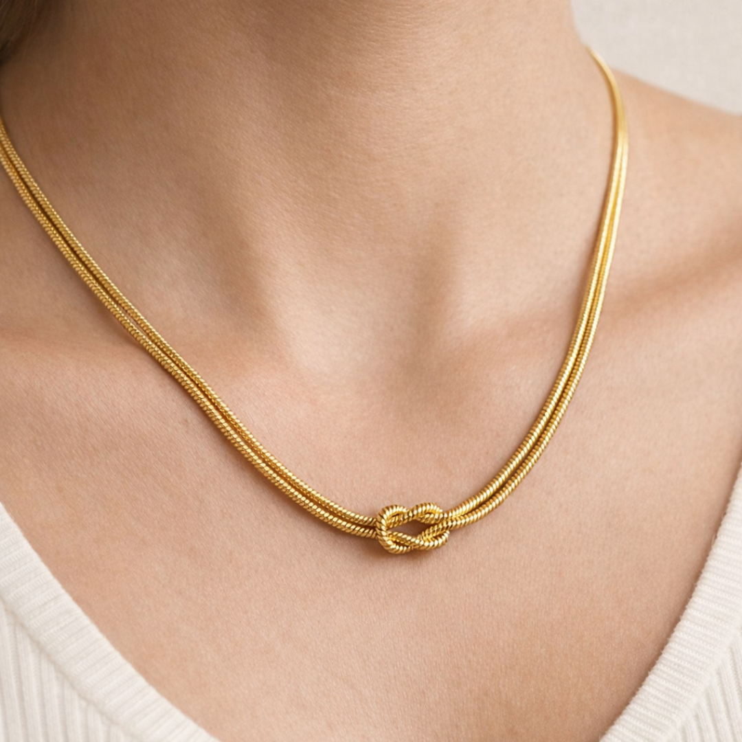 Ewiger Liebesknoten Halskette