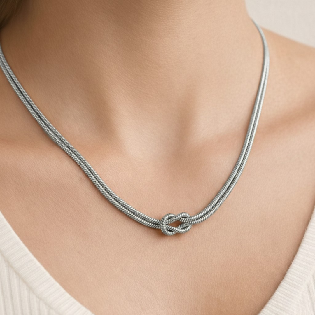 Ewiger Liebesknoten Halskette