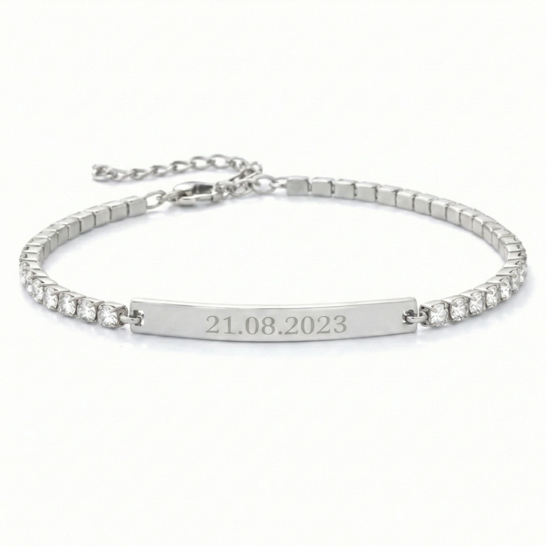 Twin - Tennisarmbänder mit Gravur