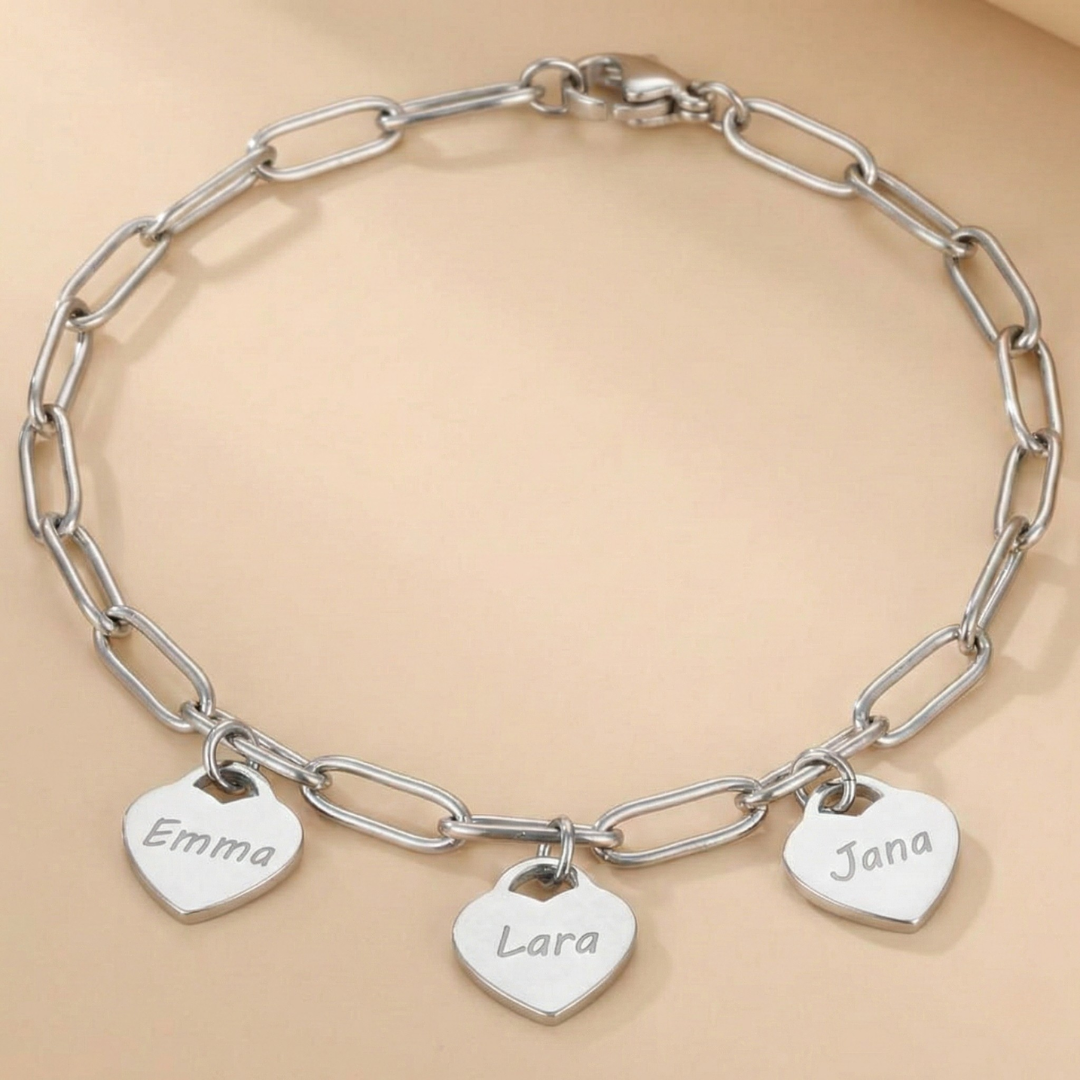 Herzensnamen - Armband mit Gravur