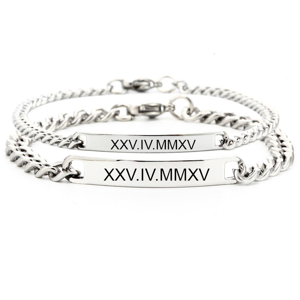 Partnerarmbänder mit Gravur