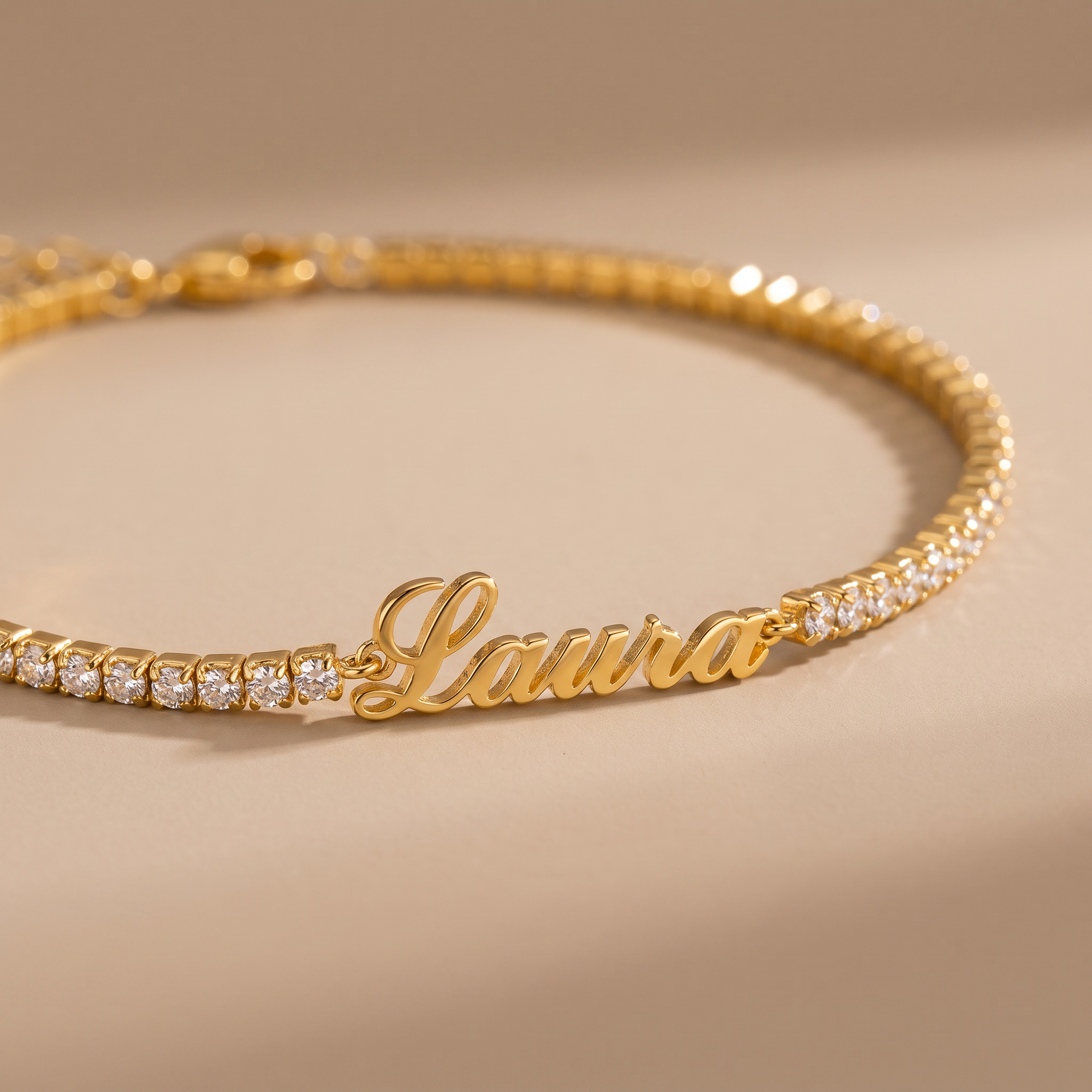 Personalisierbares Tennisarmband mit Name