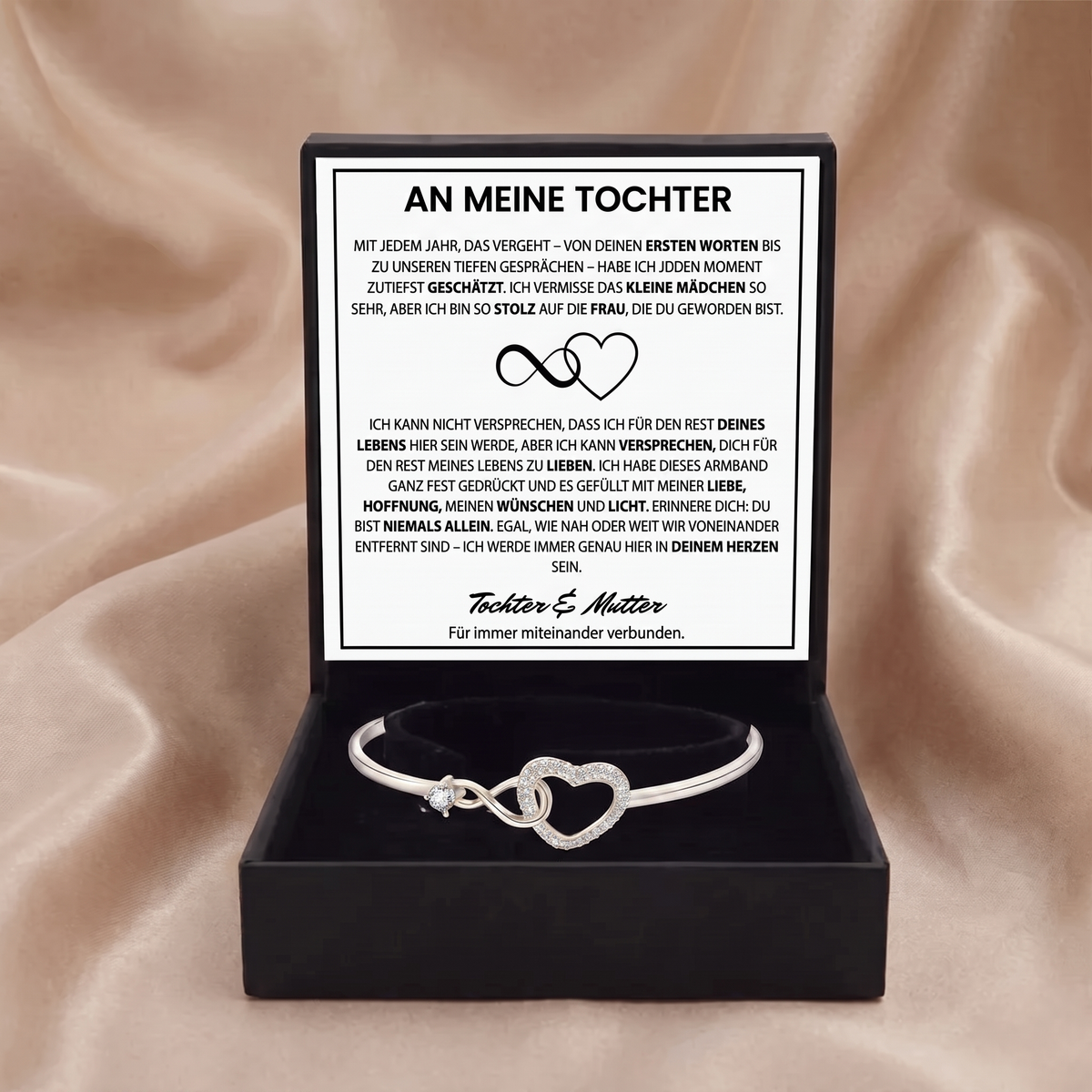 To my daughter - Bracelet with card from mother