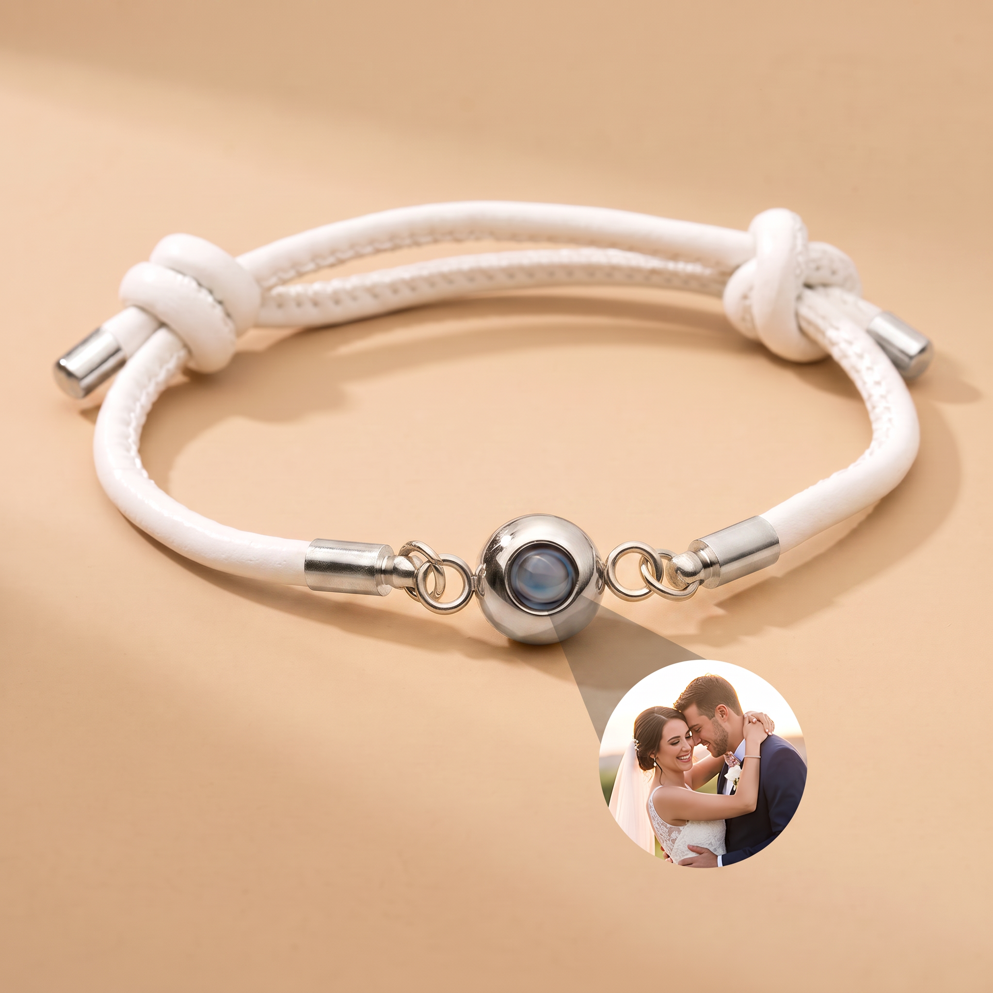 Armband mit eigenem Foto Lederversion