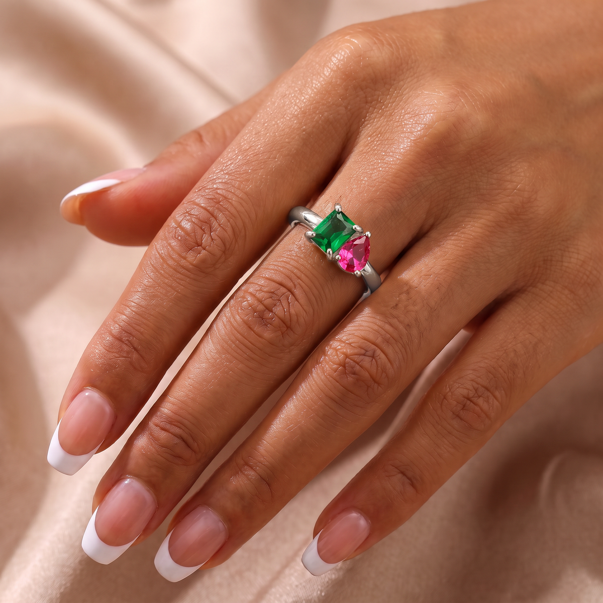Toi Et Moi Ring mit 2 Geburtssteinen - Birthia