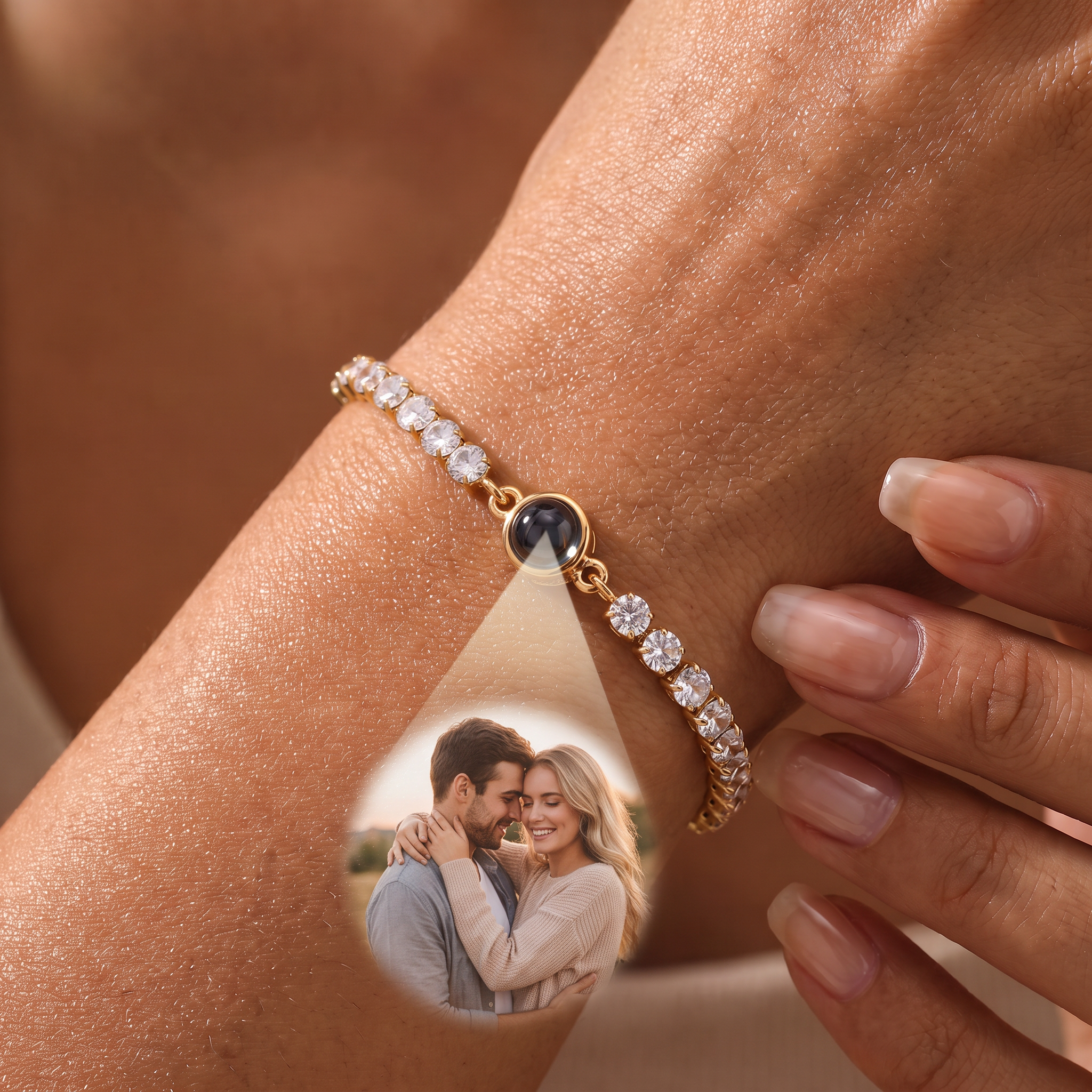 Tennisarmband mit eigenem Foto