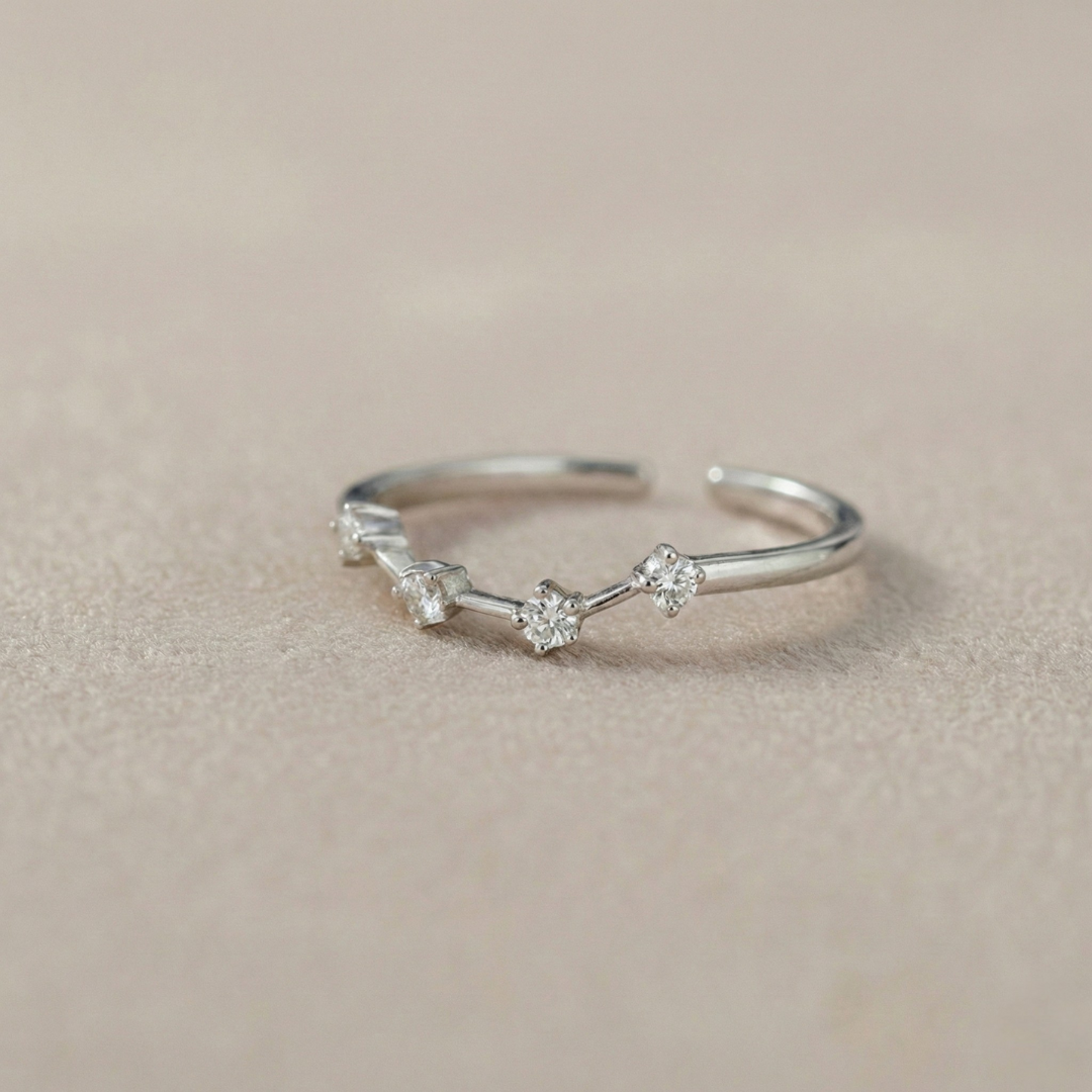 Lunia - Ring mit Sternzeichen 925 Silber