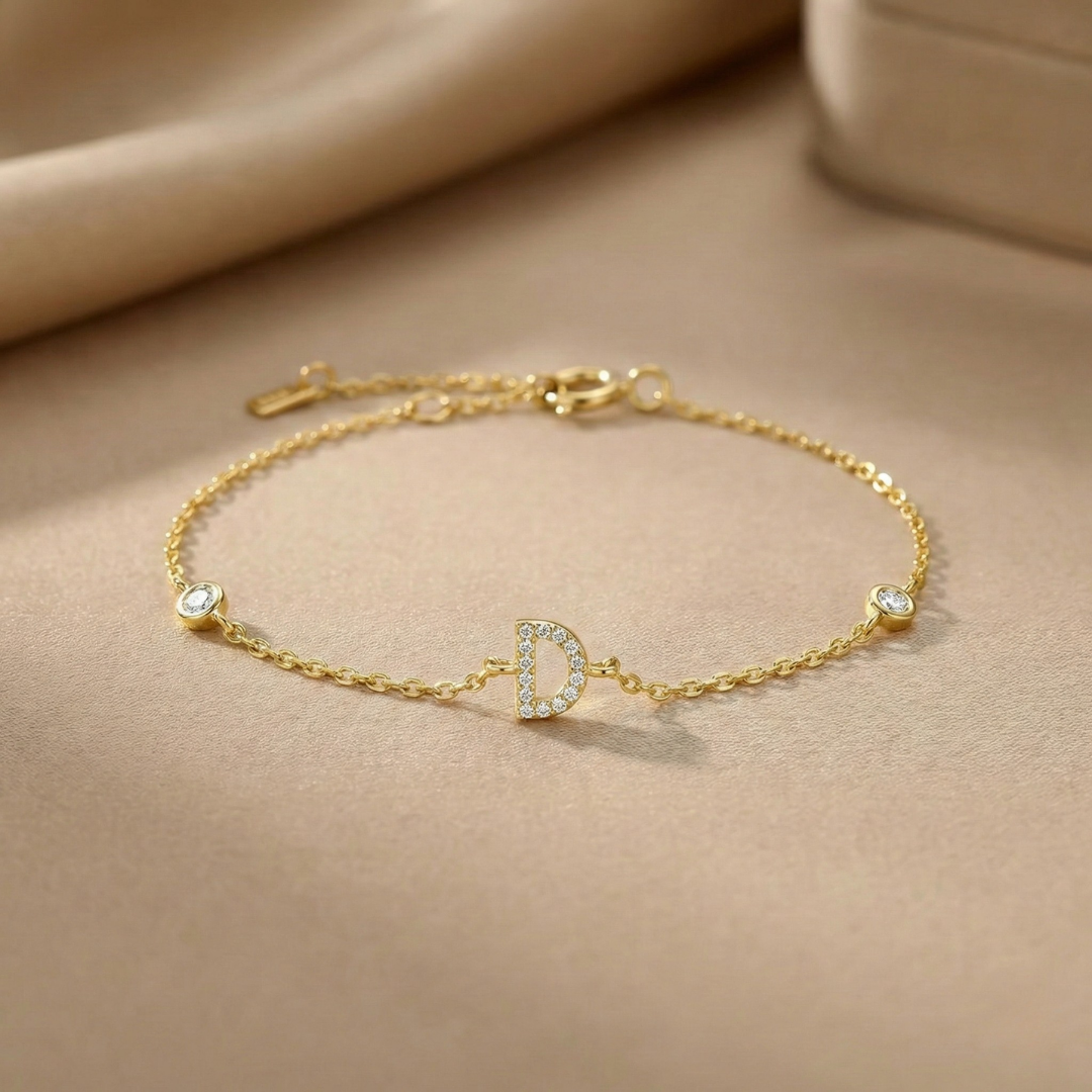 Lettera - Initialarmband 925 Silber