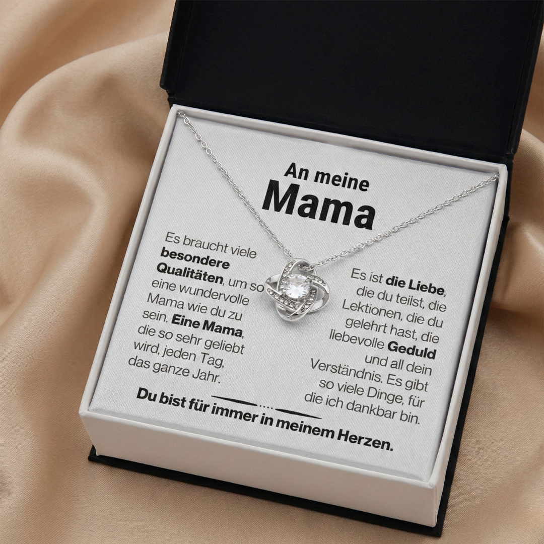 An meine Mama - Halskette mit Box & Karte