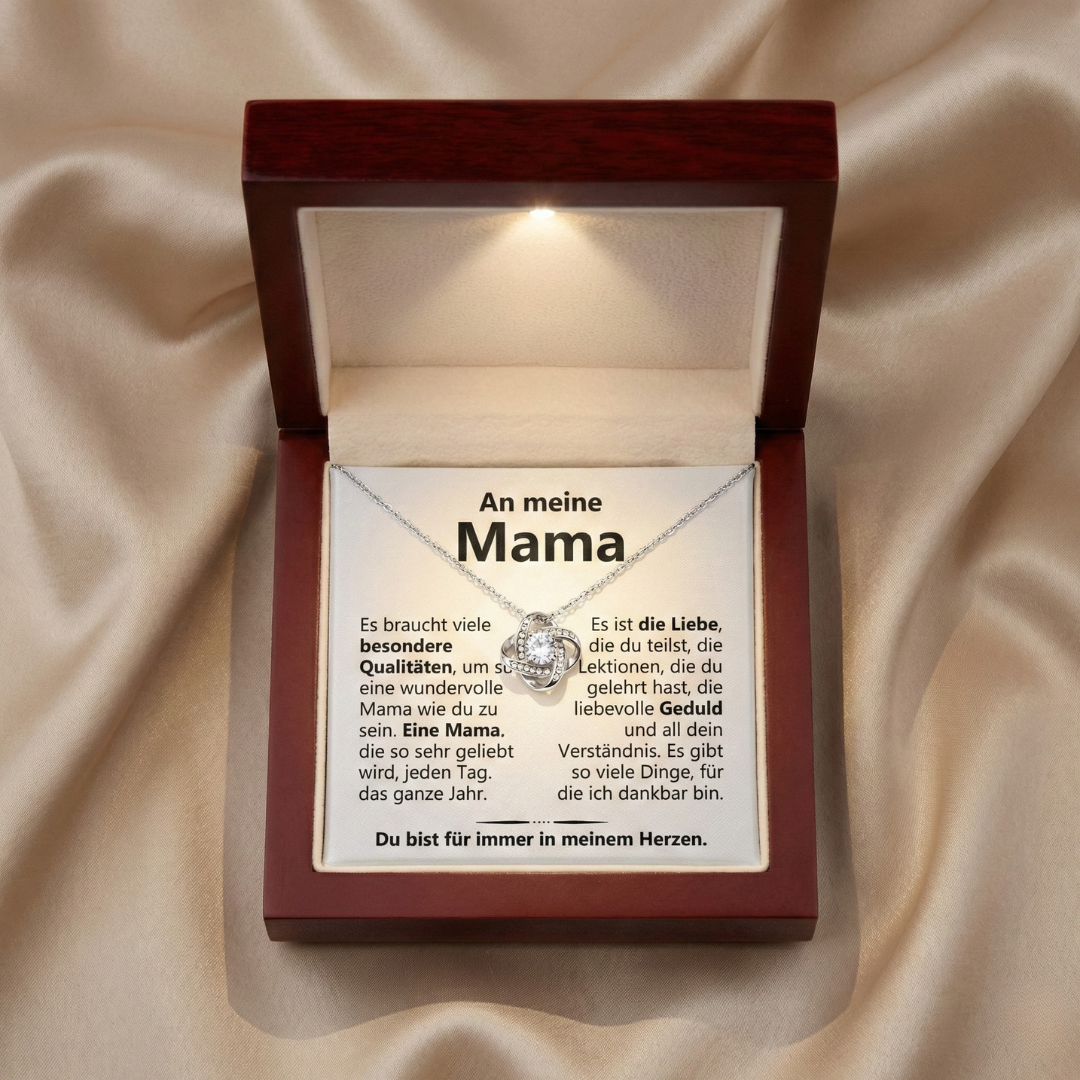 An meine Mama - Halskette mit Box & Karte