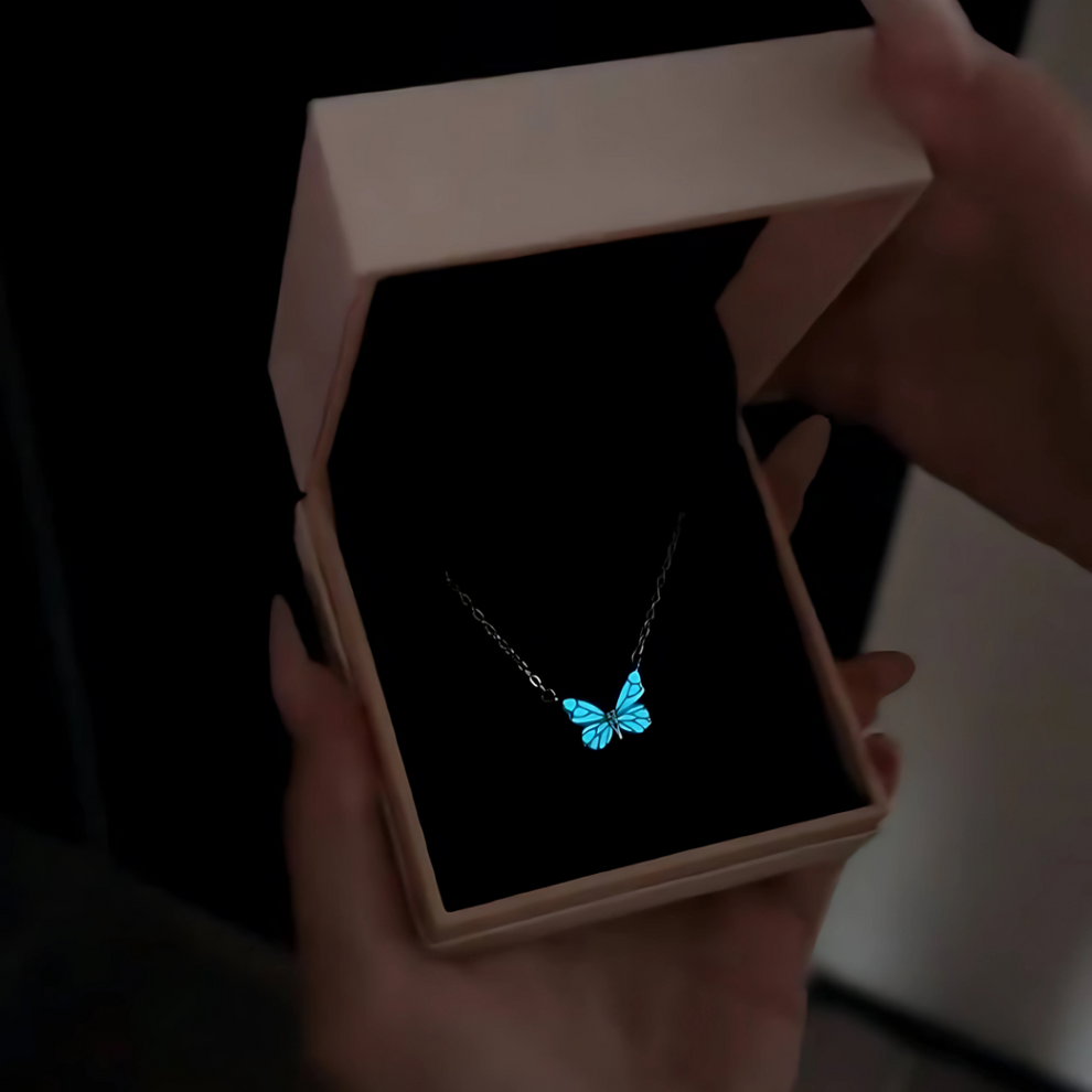 Papillon Lumière Halskette 925 Silber