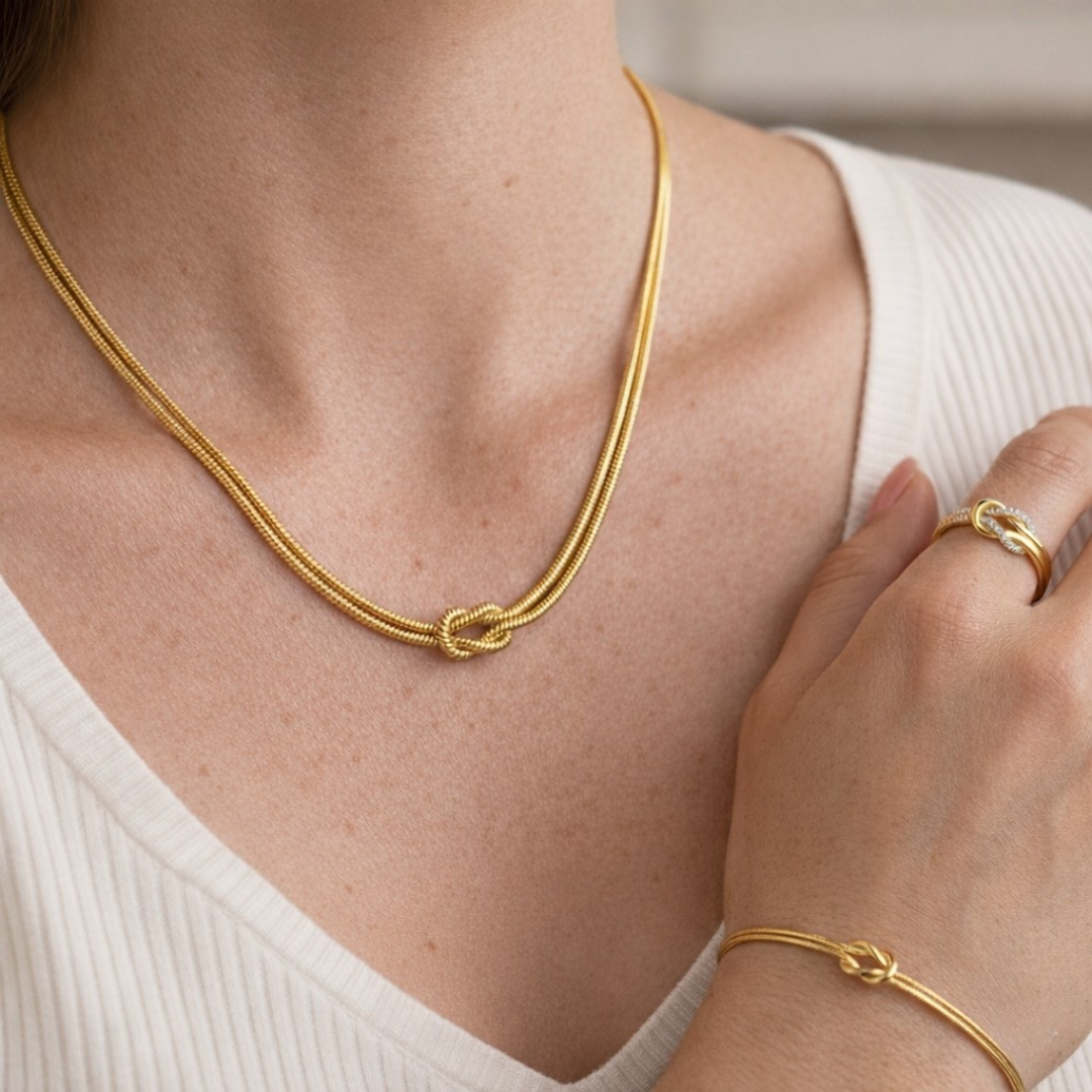 Ewiger Liebesknoten Halskette