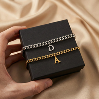 Unsere Initialen – Cuban Partnerarmbänder