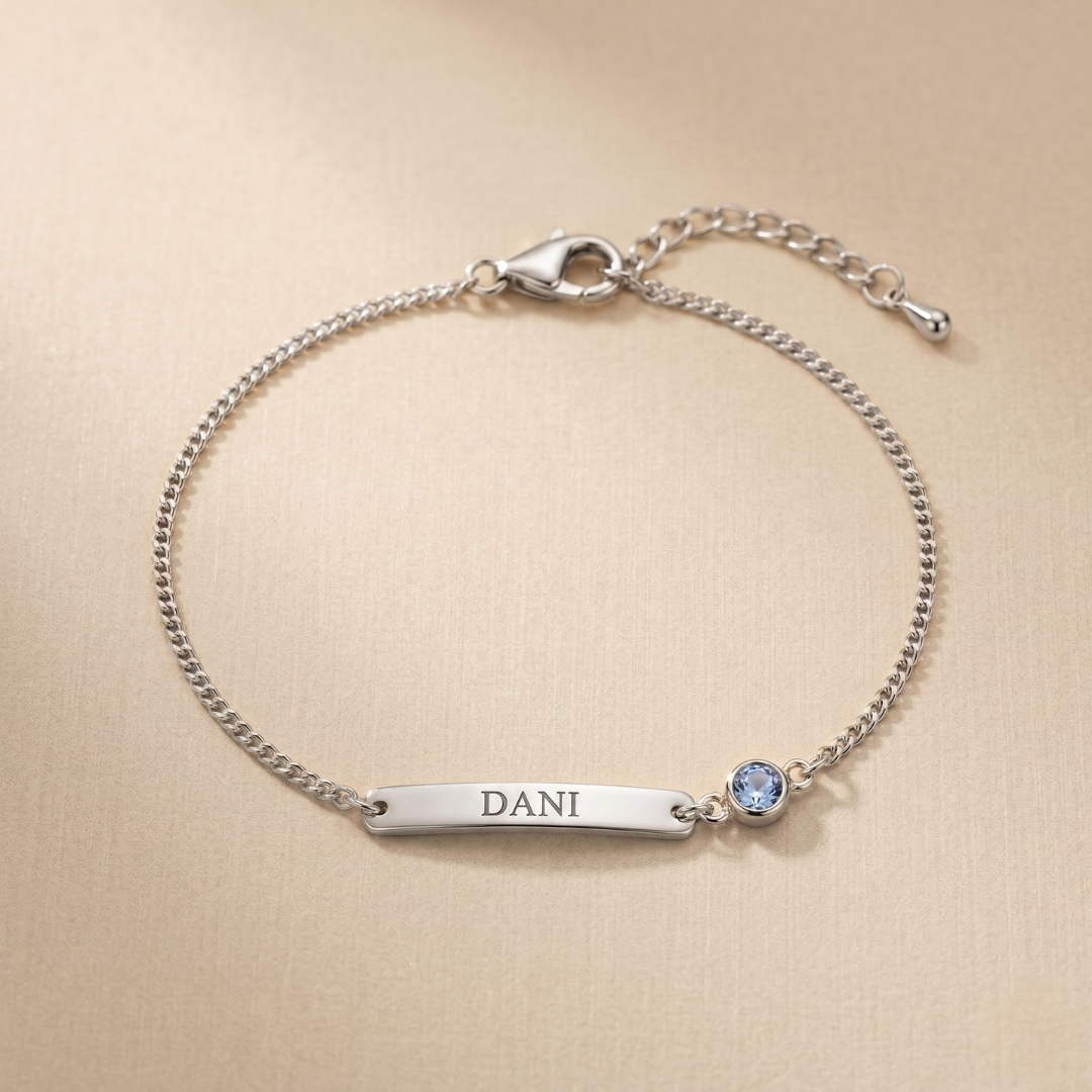 Gravira - Armband mit Gravur & Geburtsstein