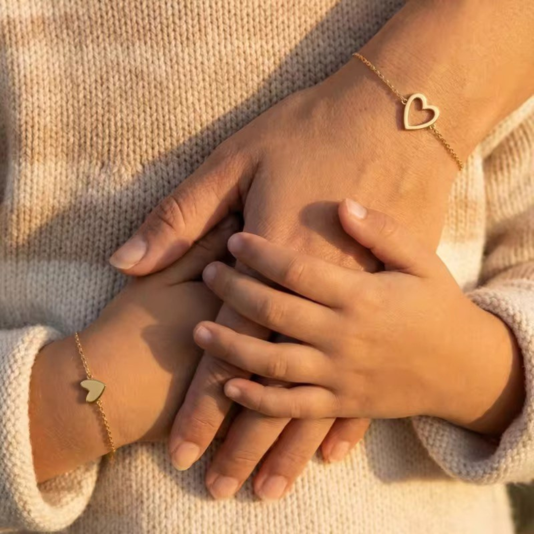 ZweiHerzen- Mutter Tochter Armbänder