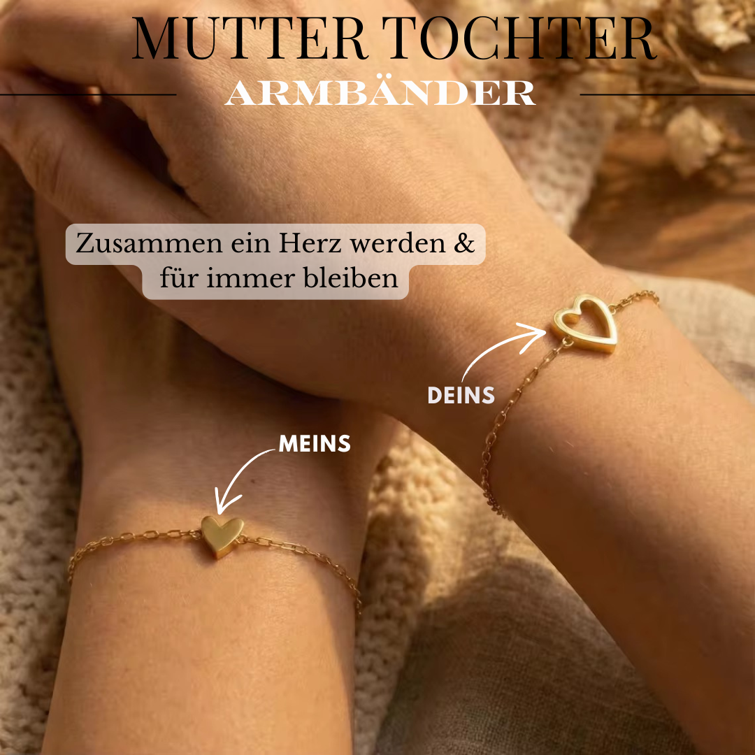 ZweiHerzen- Mutter Tochter Armbänder