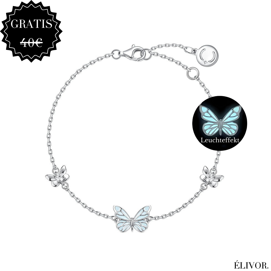 Papillon Lumière Halskette 925 Silber