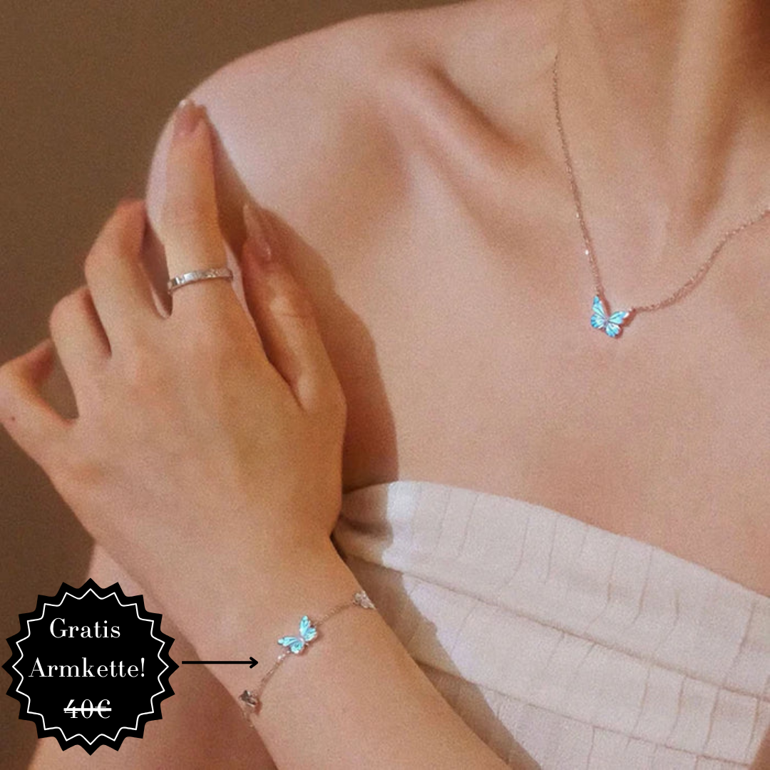 Papillon Lumière Halskette 925 Silber