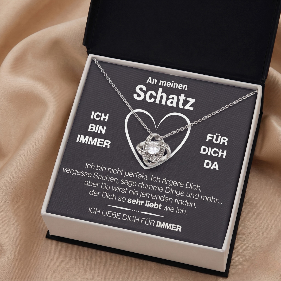 An meinen Schatz - Halskette mit Box & Karte