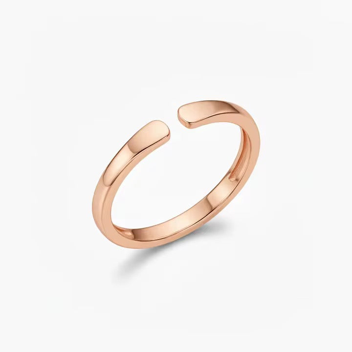 Ring mit 2 Initialen, mit Gravur und 3 verschiedene Farben