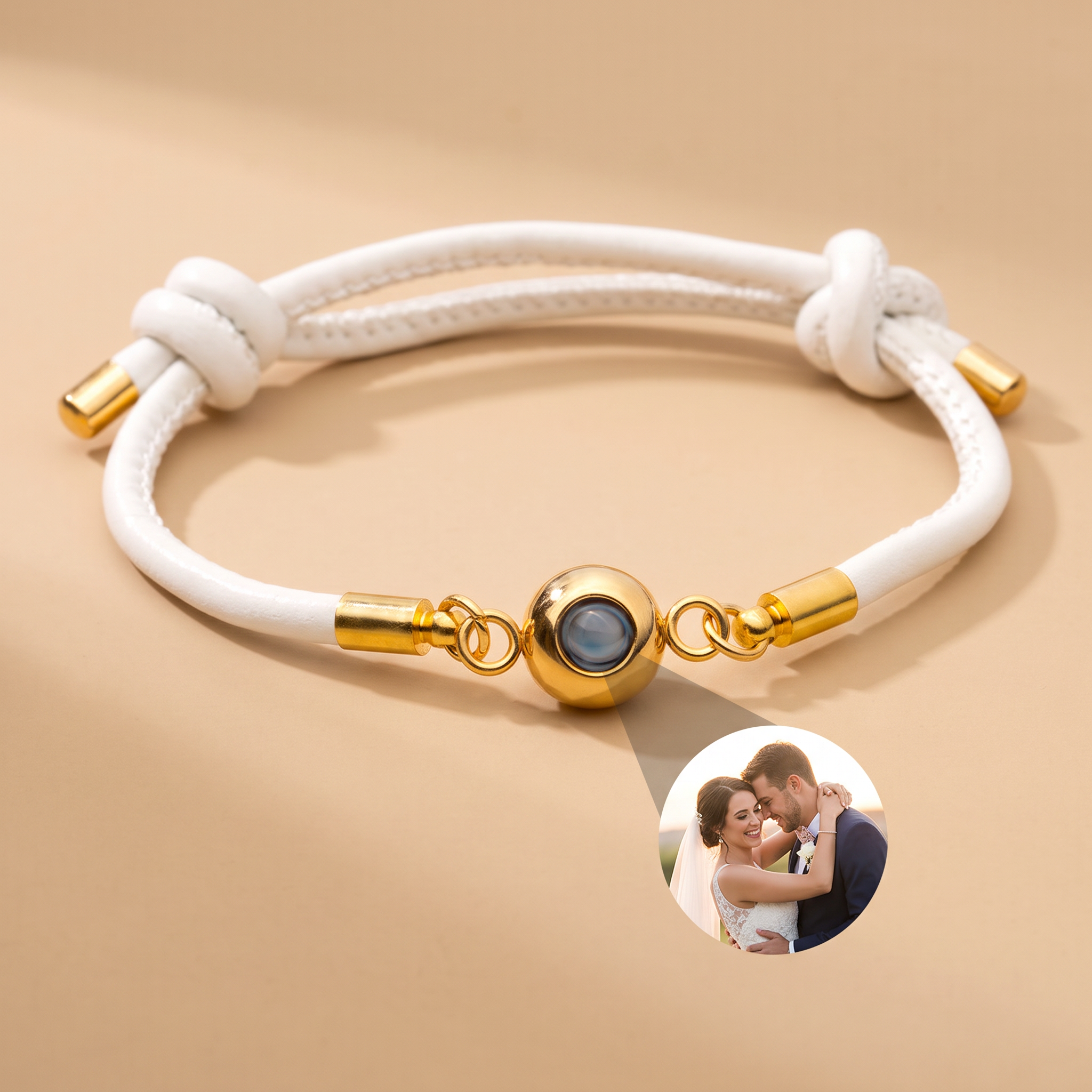 Armband mit eigenem Foto Lederversion