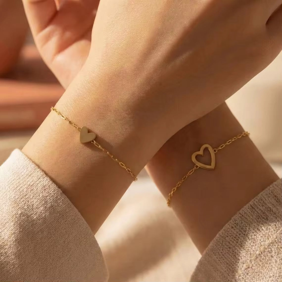 ZweiHerzen- Mutter Tochter Armbänder