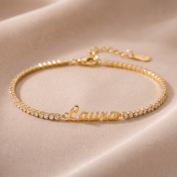 Personalisierbares Tennisarmband mit Name
