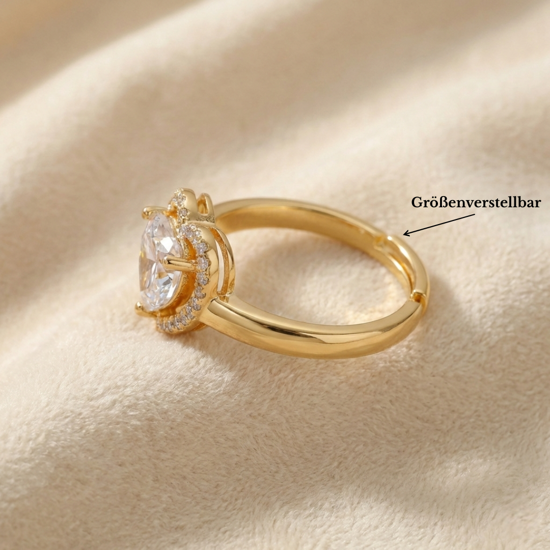 Amoria - Ring mit Herz Zirkonia