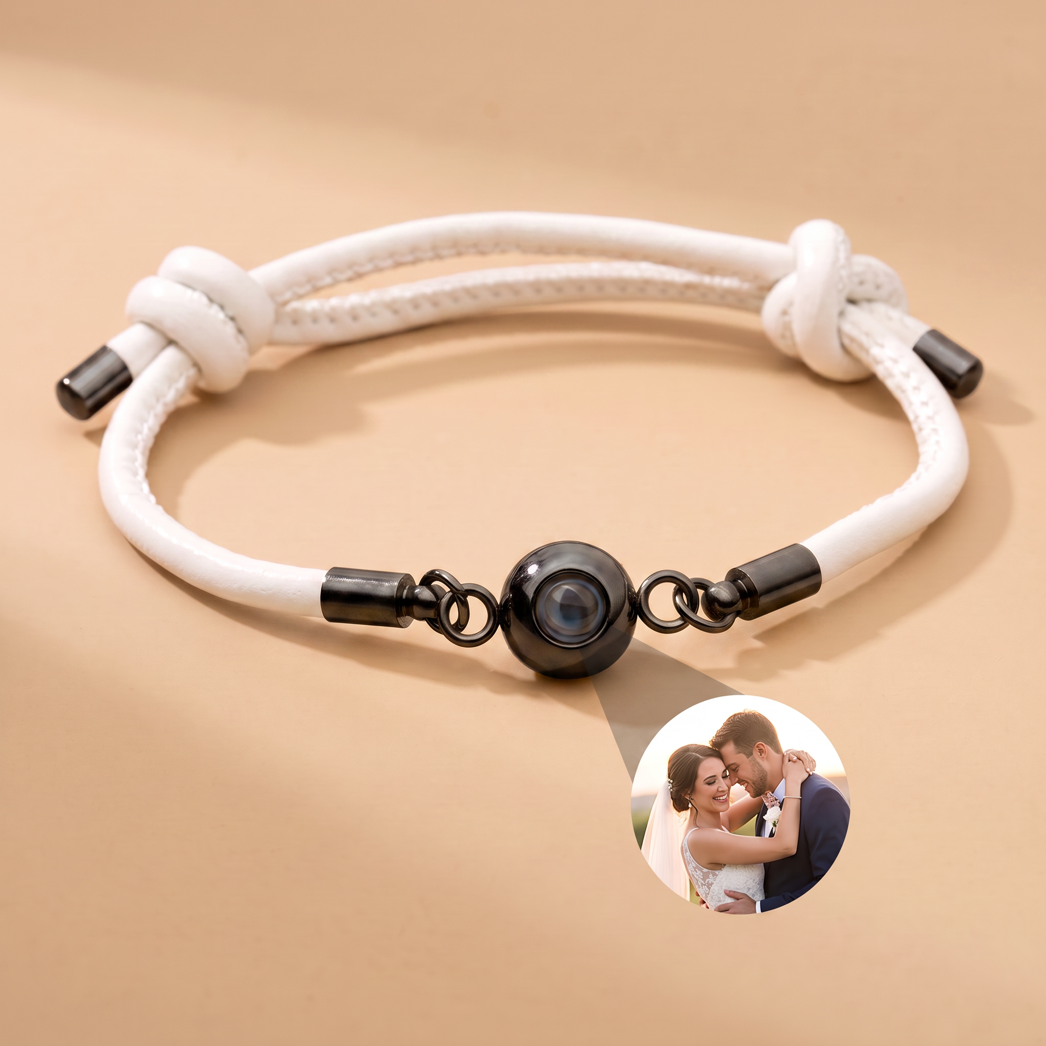 Armband mit eigenem Foto Lederversion