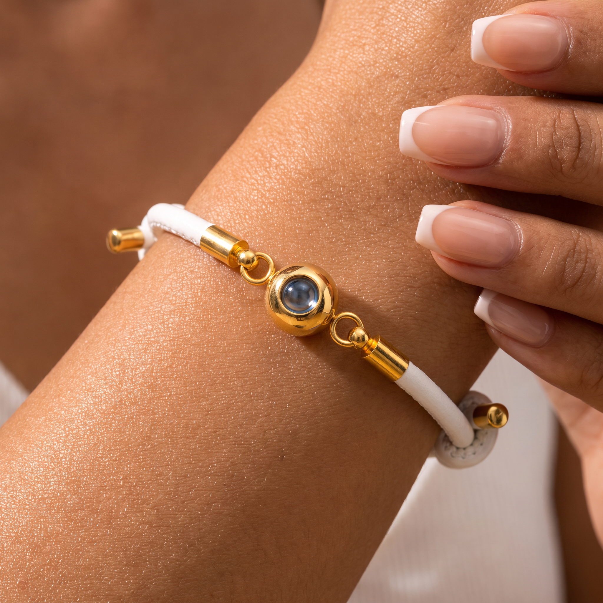 Armband mit eigenem Foto Lederversion
